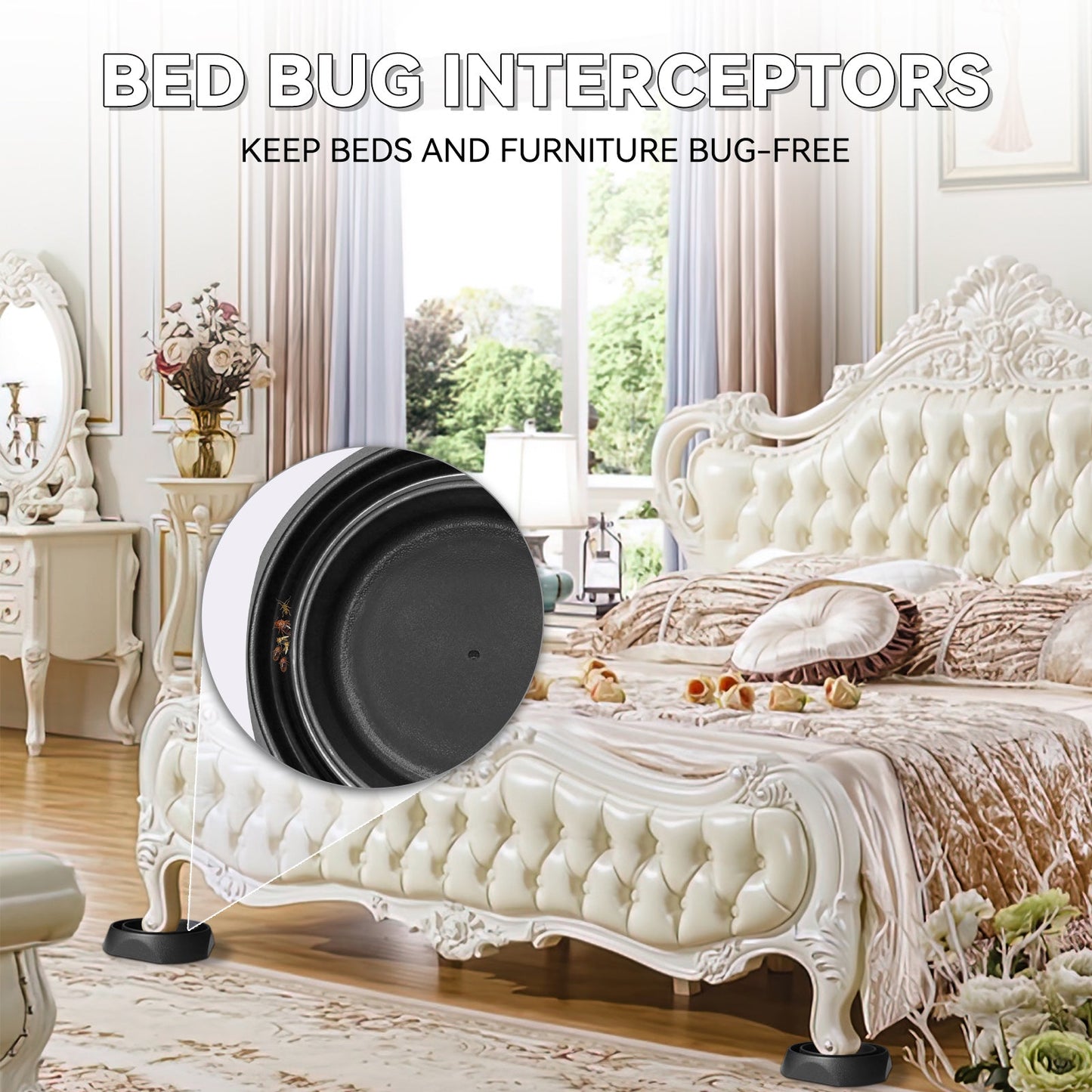 Bed Bug Traps and Detectors  8 pcs (PT-16021BJ-BK8-HR)